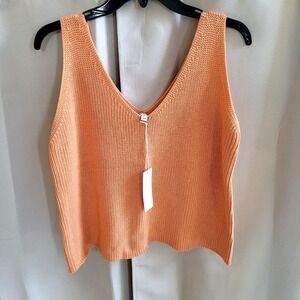 Gilli Womens Sweater Vest Top Large Fairy Cropped Knit Ribbed Y2K Preppy 17250x